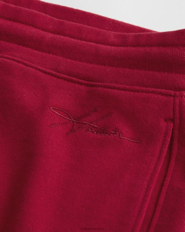 Bottoms Hollister Men Terry Fleece Shorts 5\\ 488201212 Red